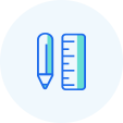 Measurement and drawing icon