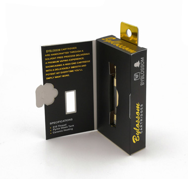 e-cigarette vape cartridge packaging box